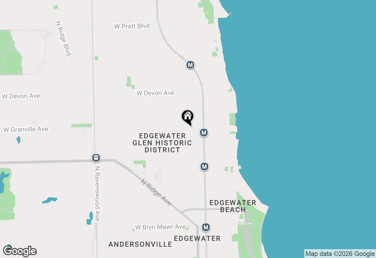 Map of 1225 W Granville Avenue #3A, Chicago, IL 60660