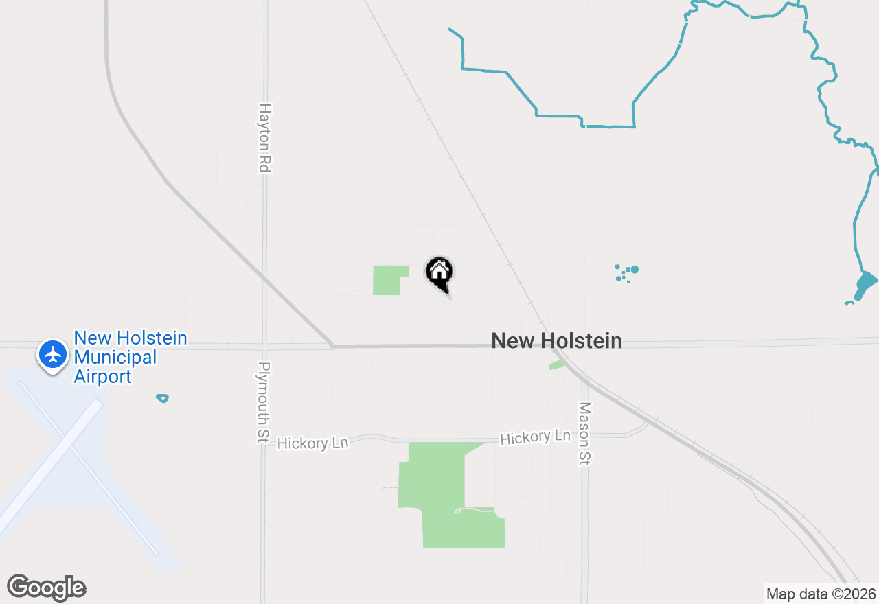 Map of 1925 Park Ave, New Holstein, WI 53061