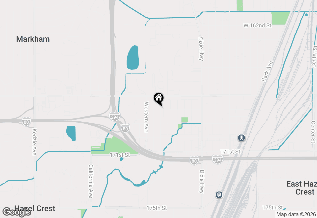 Map of 16784 Anthony Avenue, Hazel Crest, IL 60429