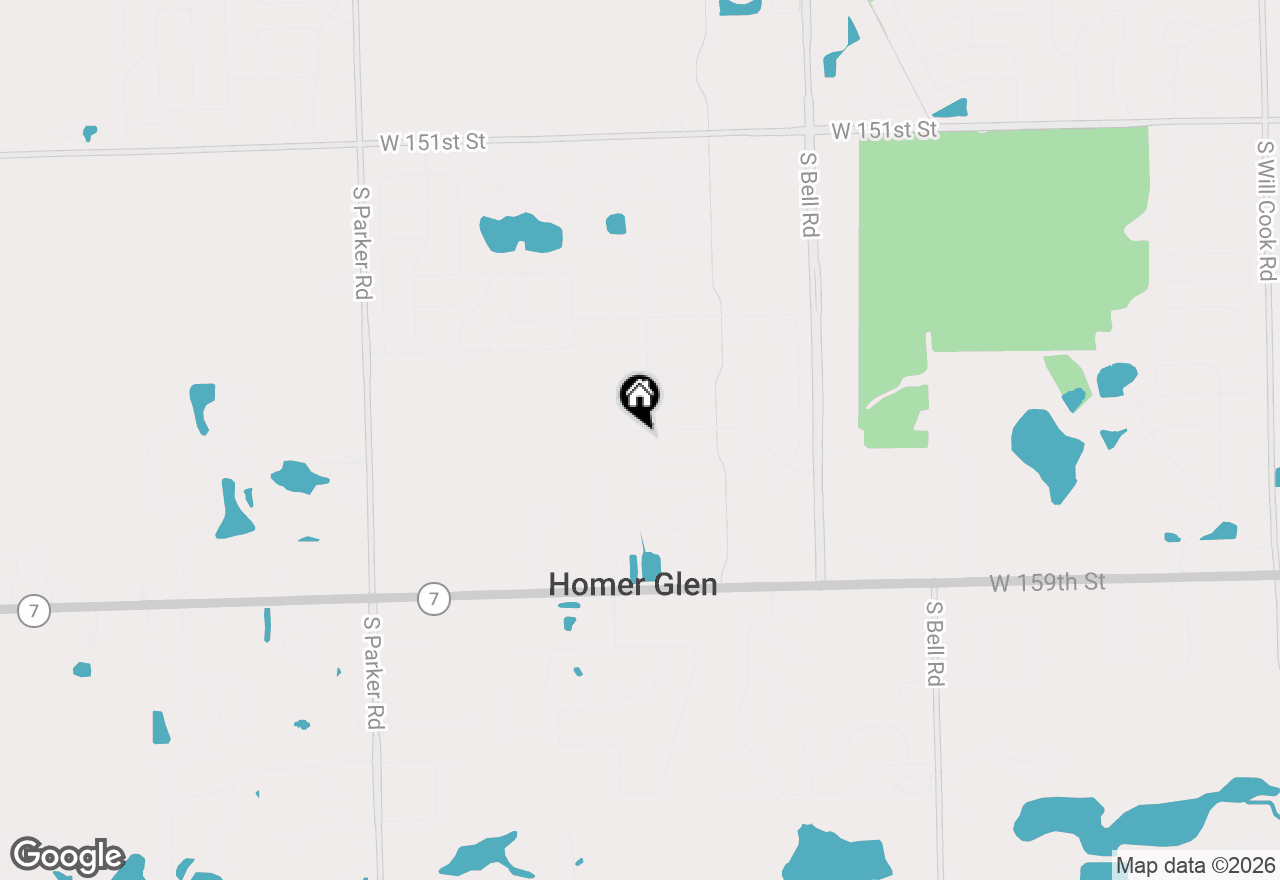 Map of 15622 S Trailside Drive, Homer Glen, IL 60491