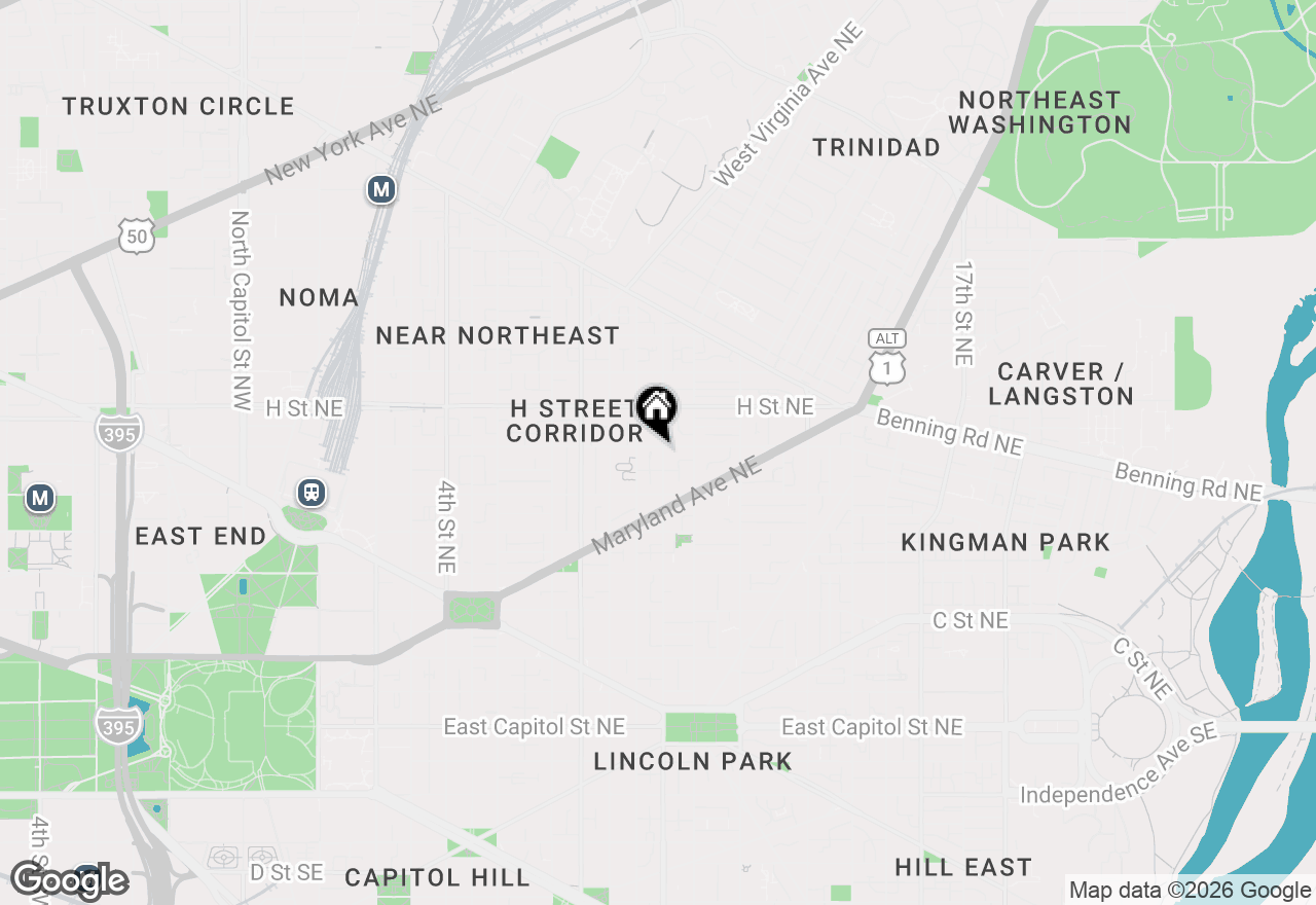 Map of 1029 G Street Ne, Washington, DC 20002