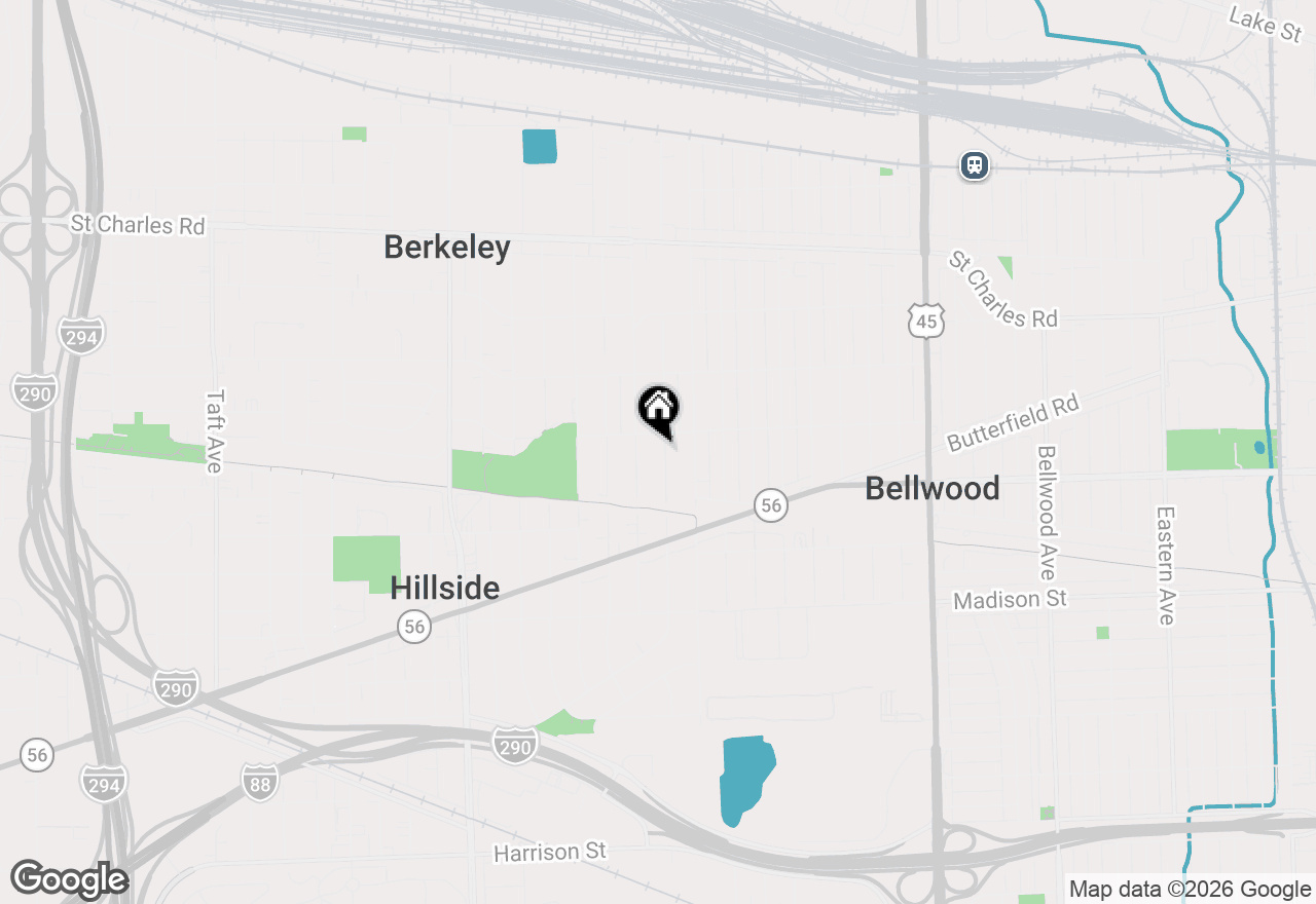 Map of 512 50th Avenue, Bellwood, IL 60104