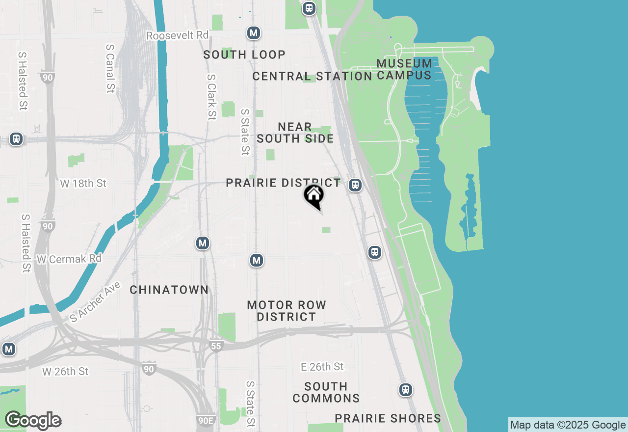 Map of 232 E Cullerton #-, Chicago, IL 60616