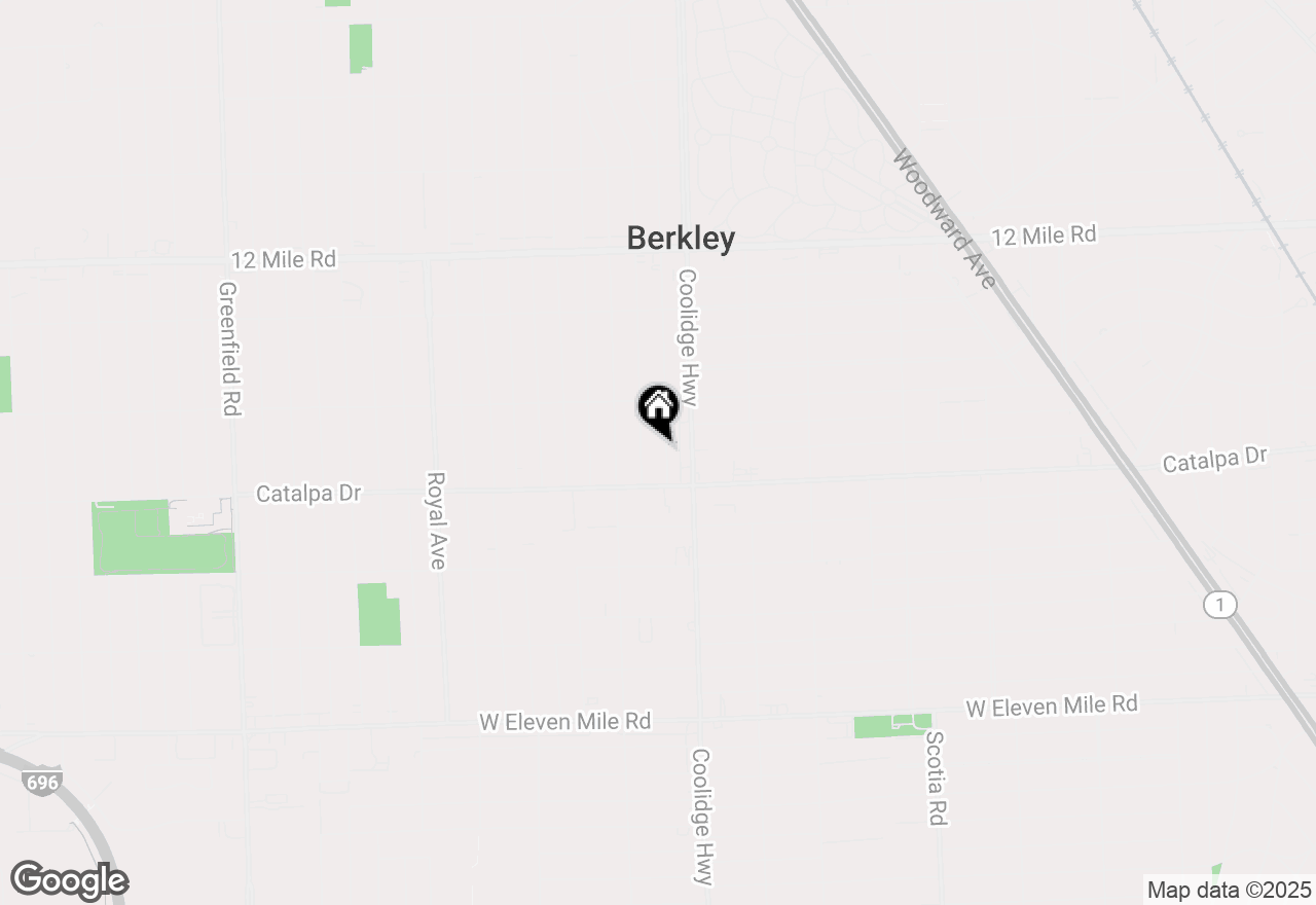 Map of 2715 Kenmore Road, Berkley, MI 48072