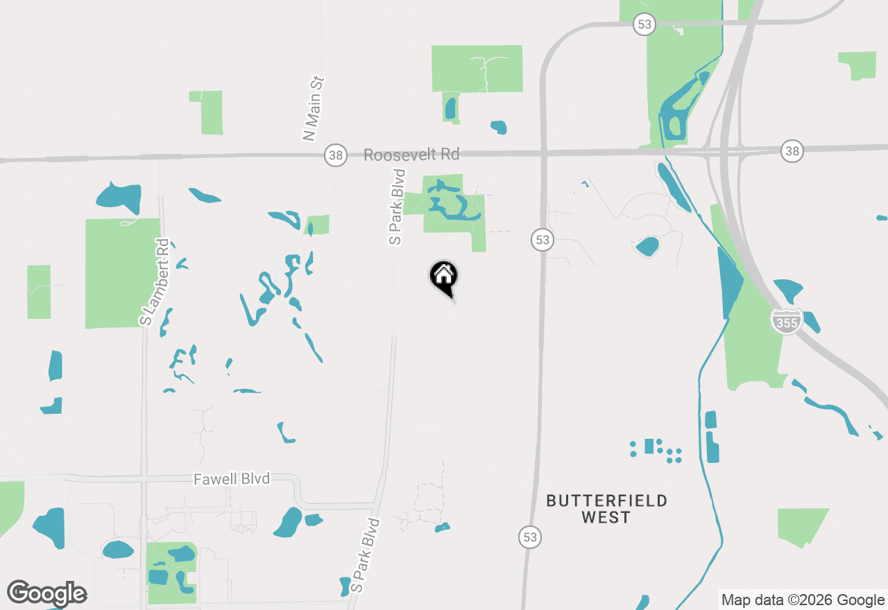 Map of 678 Sheehan Avenue, Glen Ellyn, IL 60137