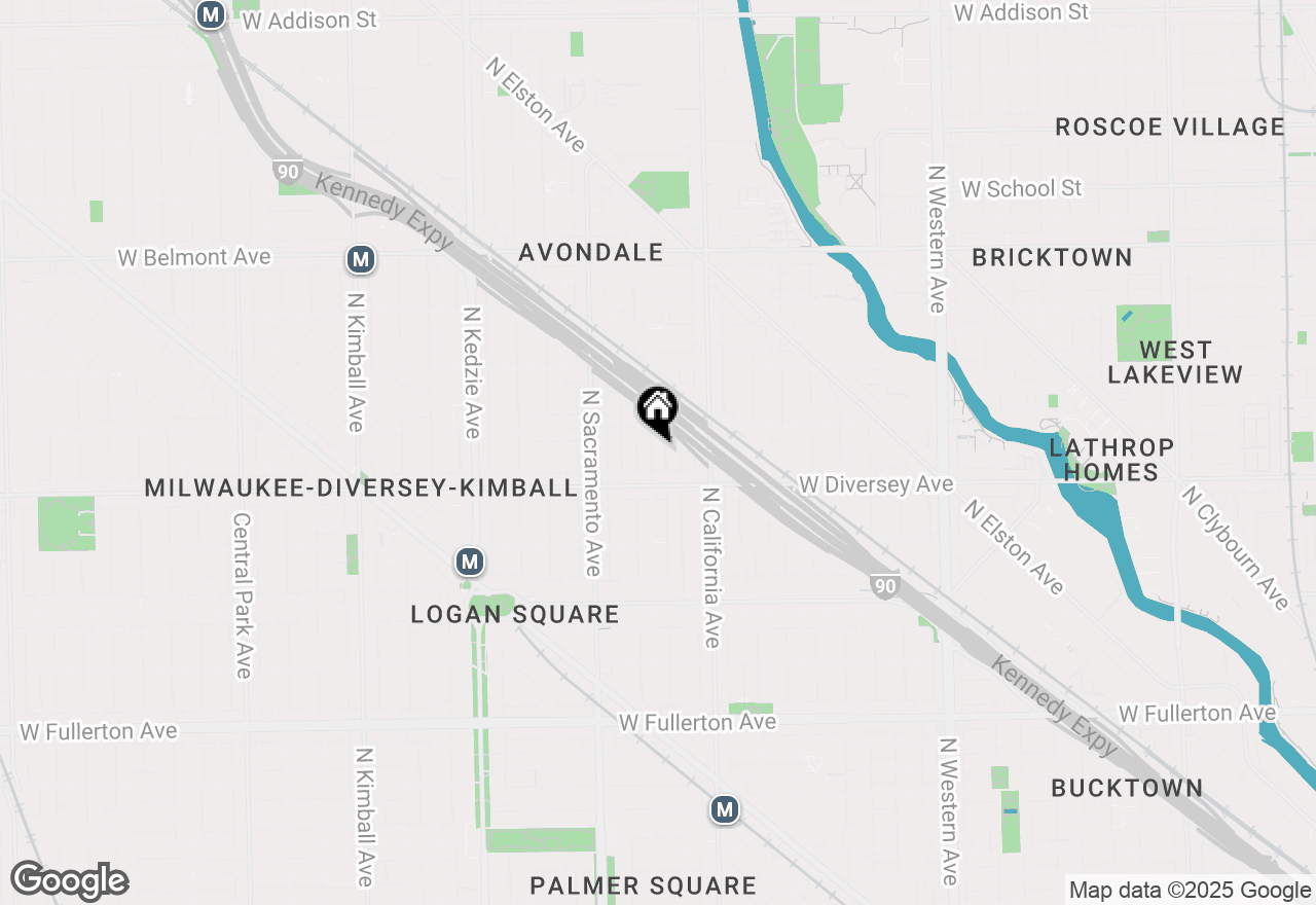 Map of 2835 N Francisco Avenue, Chicago, IL 60618