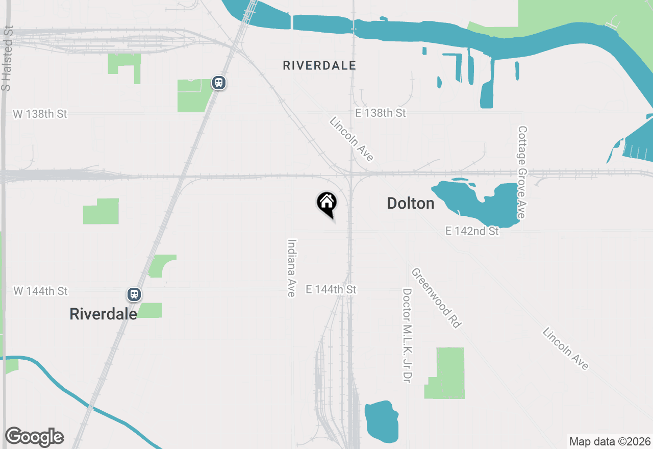 Map of 14143 Manor Avenue, Dolton, IL 60419