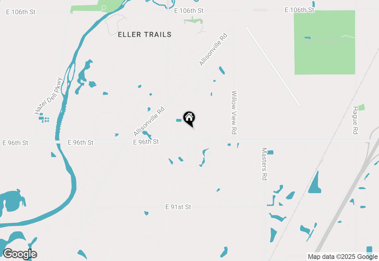 Map of 9677 Pine Ridge E Drive, Fishers, IN 46038