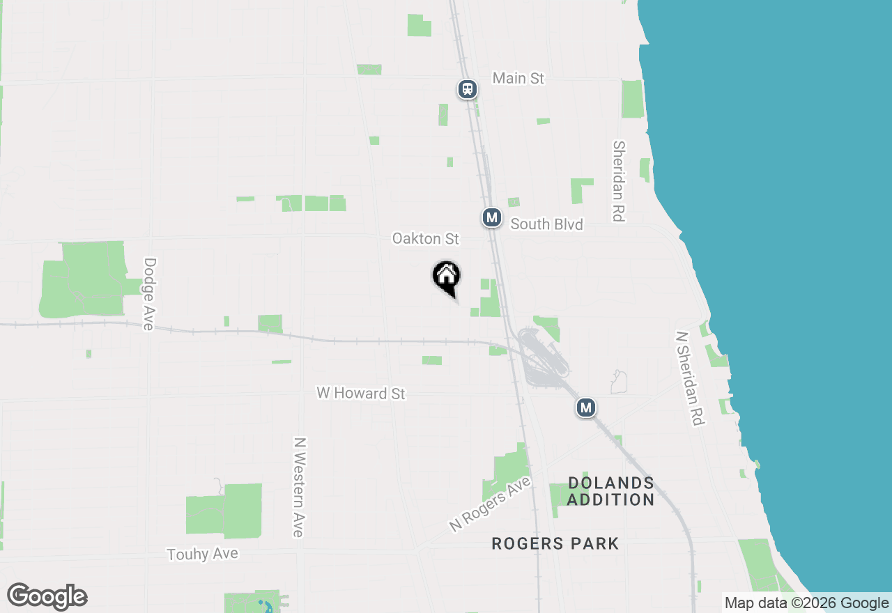 Map of 309 Sherman Avenue #2A, Evanston, IL 60202