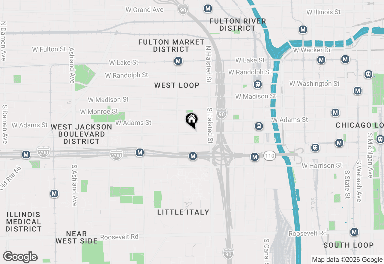 Map of 900 W Jackson Boulevard #3W, Chicago, IL 60607