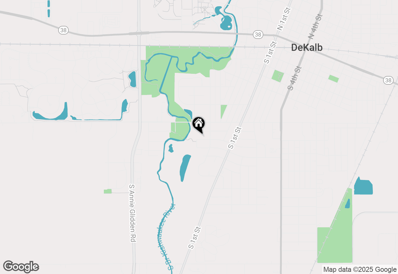 Map of 331/333 W Alden Place, Dekalb, IL 60115