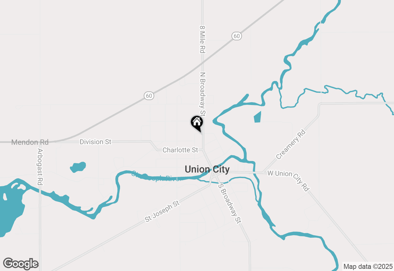 Map of 434 Ann Street, Union City, MI 49094
