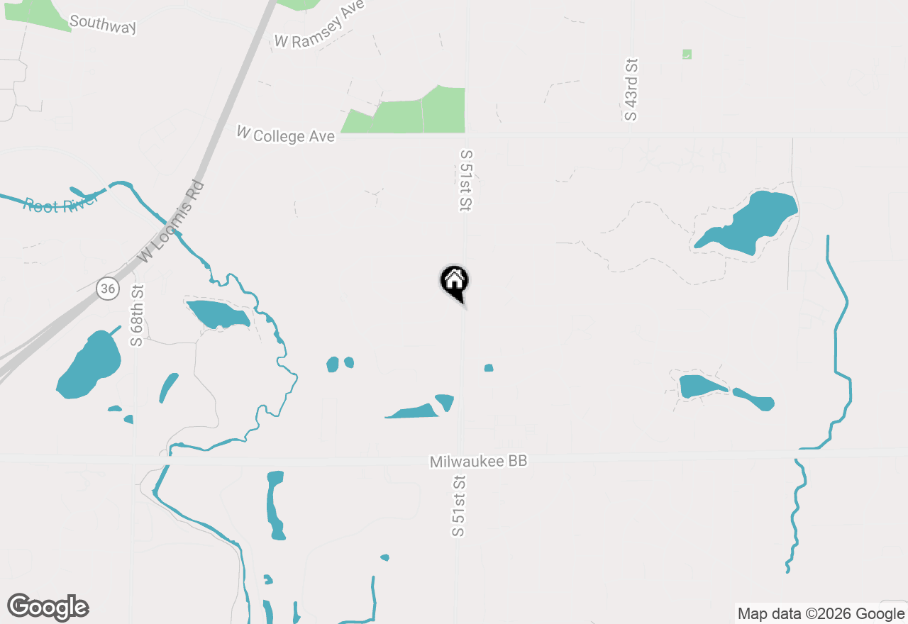 Map of 6748 S Yale Dr, Franklin, WI 53132