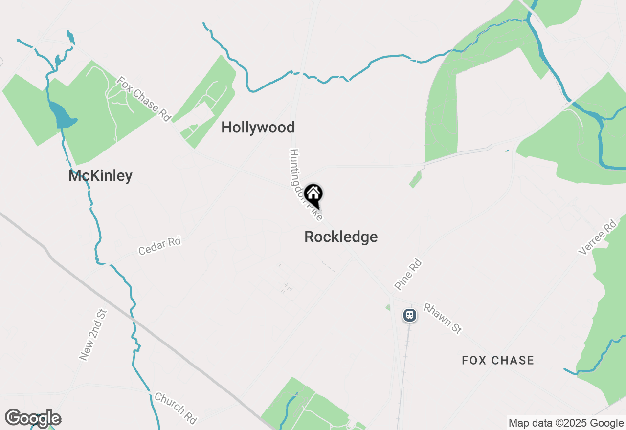 Map of 608 Huntingdon Pike, Jenkintown, PA 19046