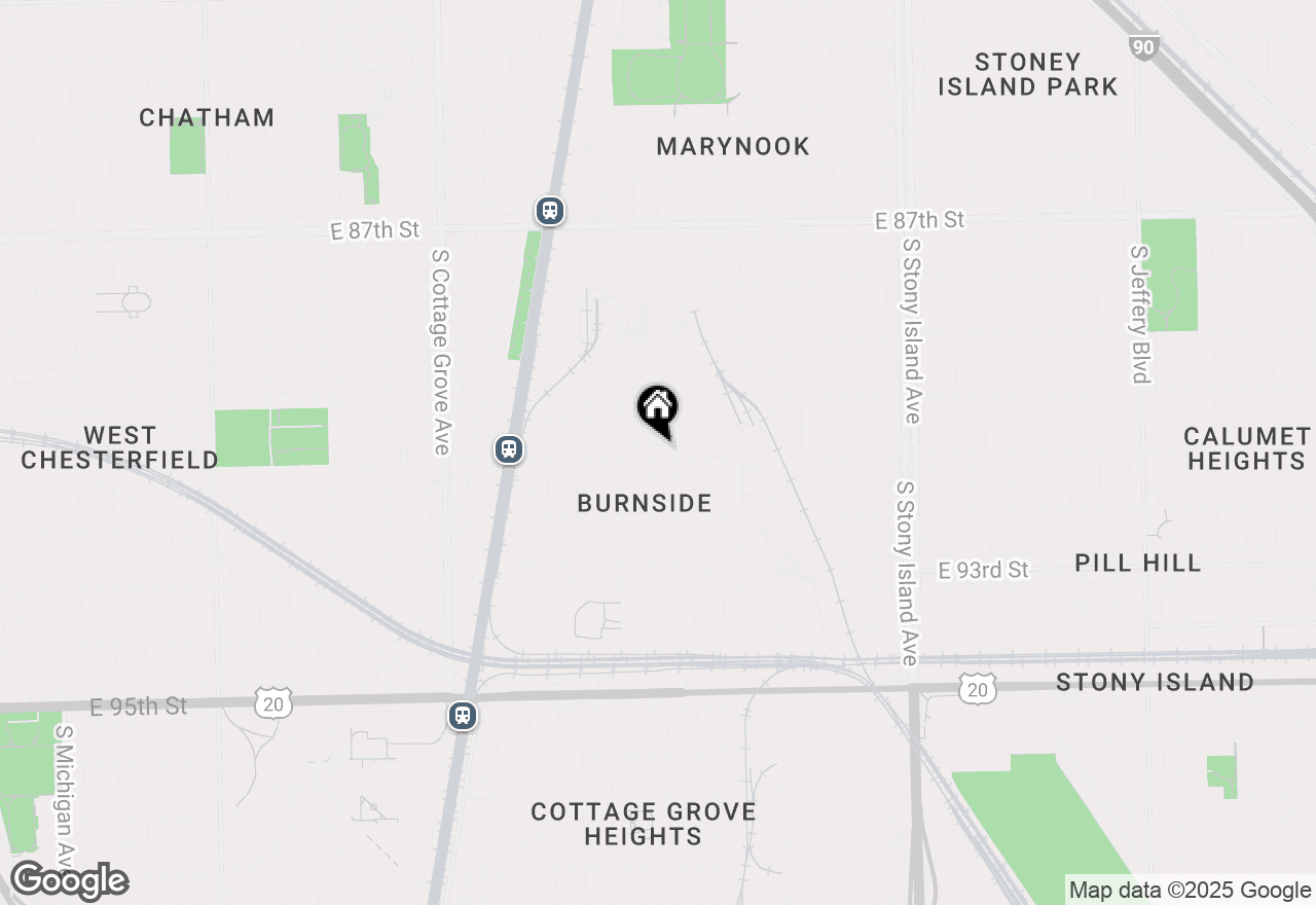 Map of 1140 E 91st Street, Chicago, IL 60619