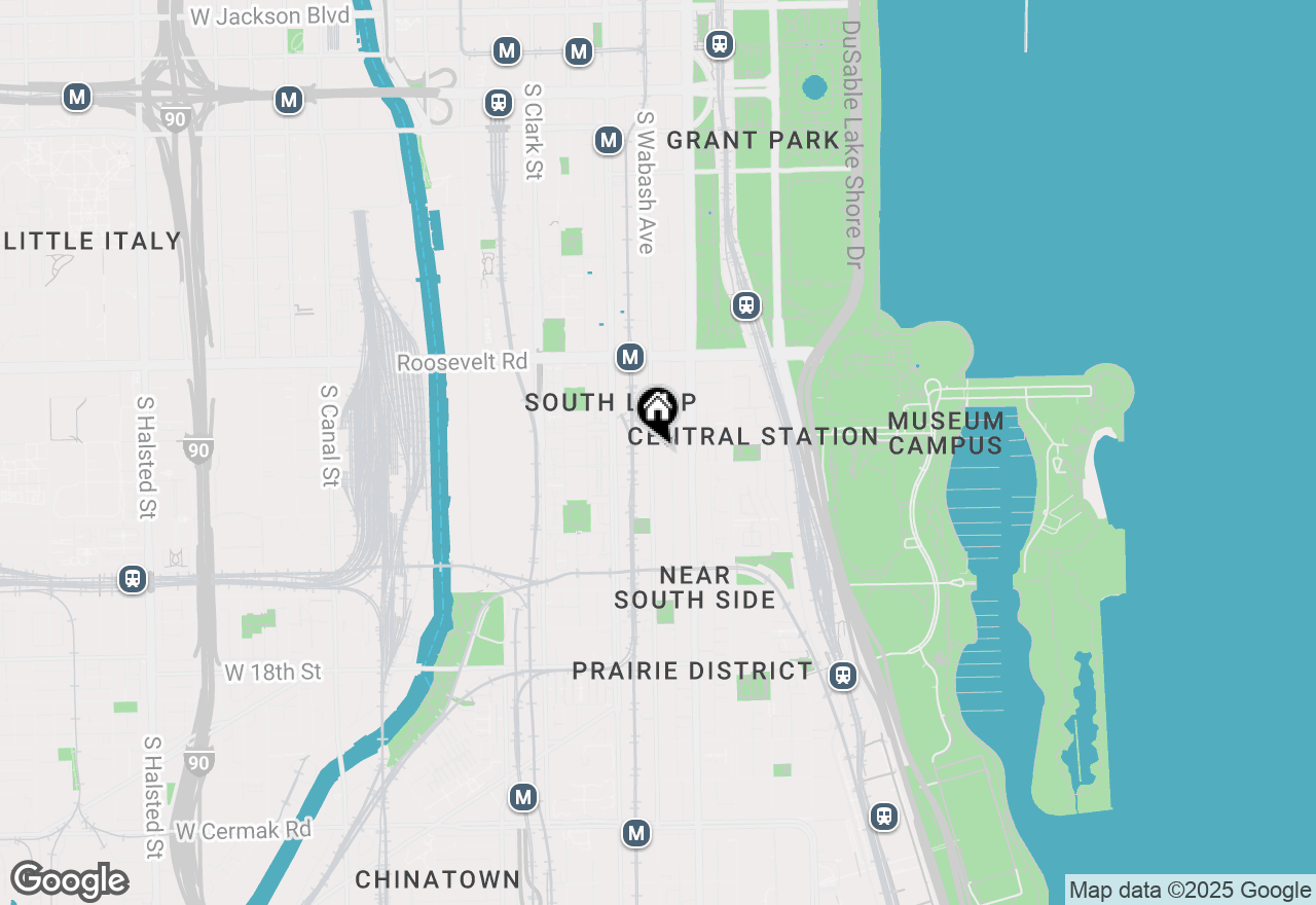 Map of 1345 S Wabash Avenue #1004, Chicago, IL 60605