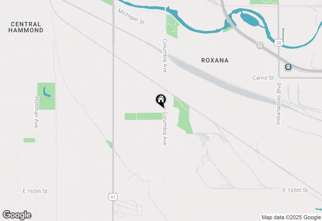 Map of 1137 Lyons Street, Hammond, IN 46320