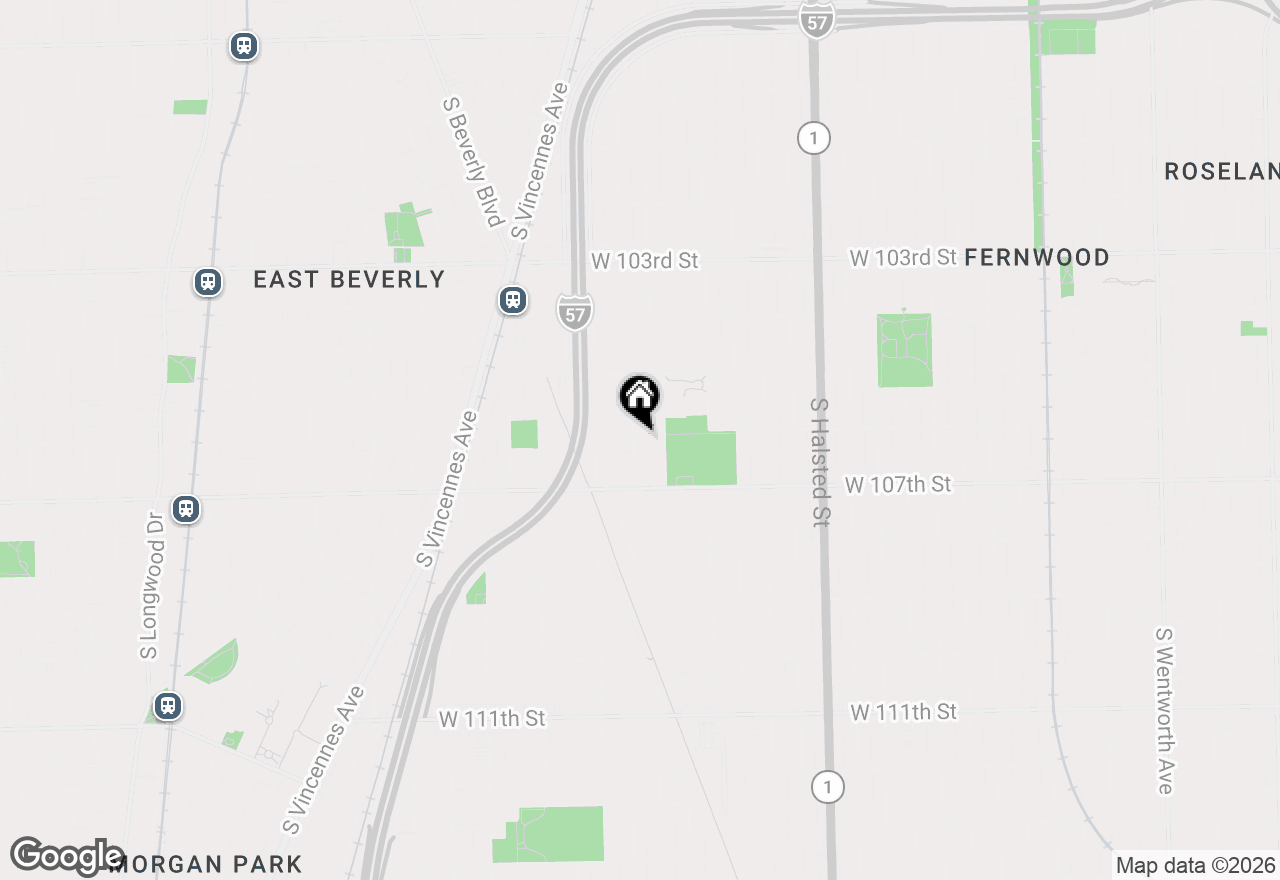 Map of 10607 S May Street, Chicago, IL 60643