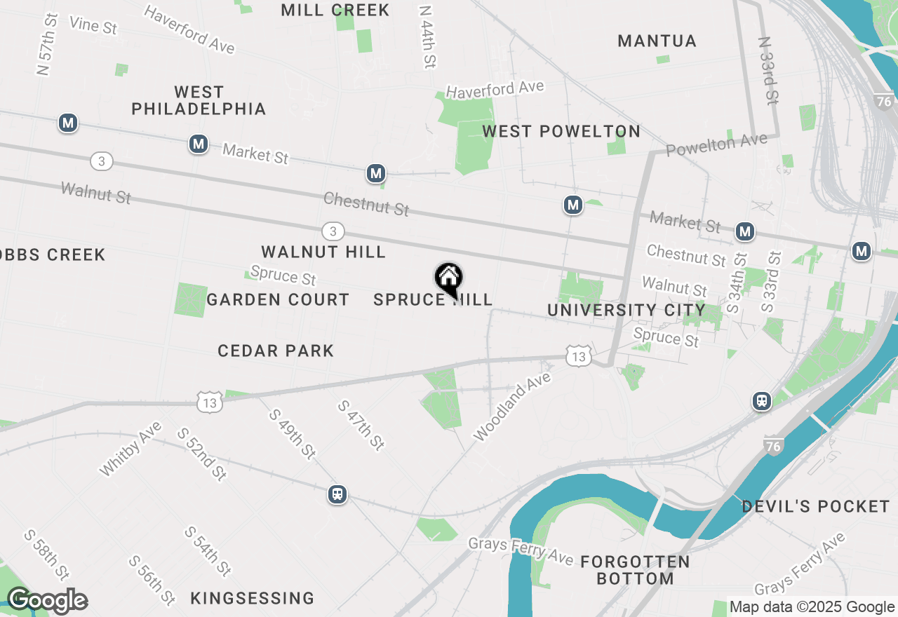 Map of 4300 Spruce Street #A402, Philadelphia, PA 19104
