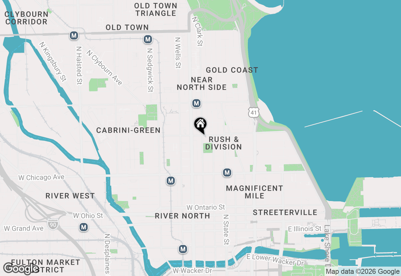 Map of 930 N Clark Street #I, Chicago, IL 60610