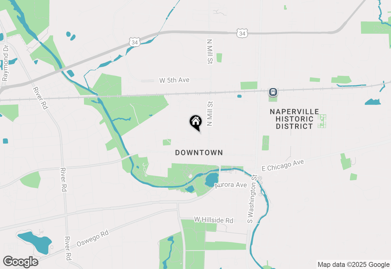 Map of 3 S Ewing Street, Naperville, IL 60540