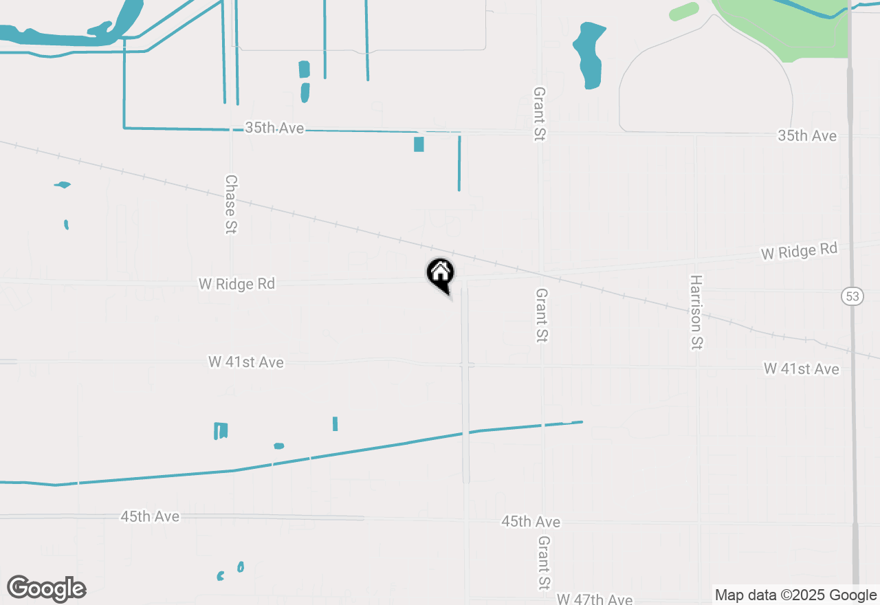 Map of 2100 Crest Road, Gary, IN 46408