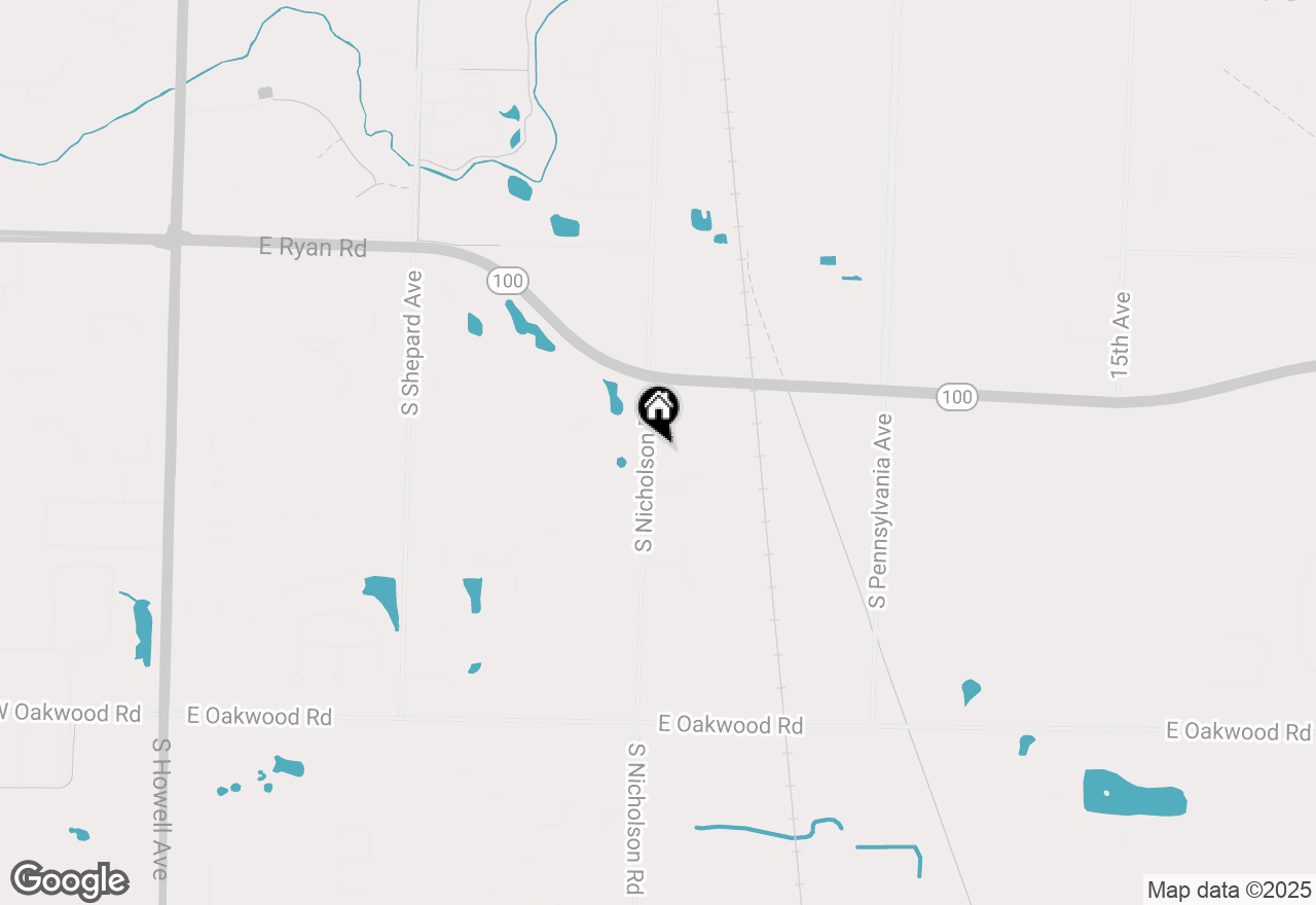 Map of 9834 S Nicholson Rd, Oak Creek, WI 53154