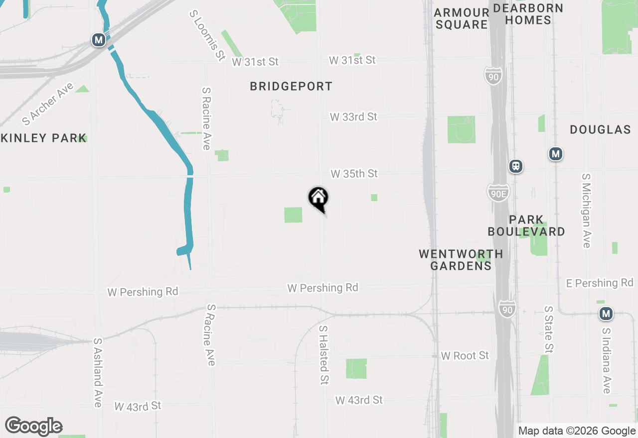 Map of 3624 S Halsted Street, Chicago, IL 60609