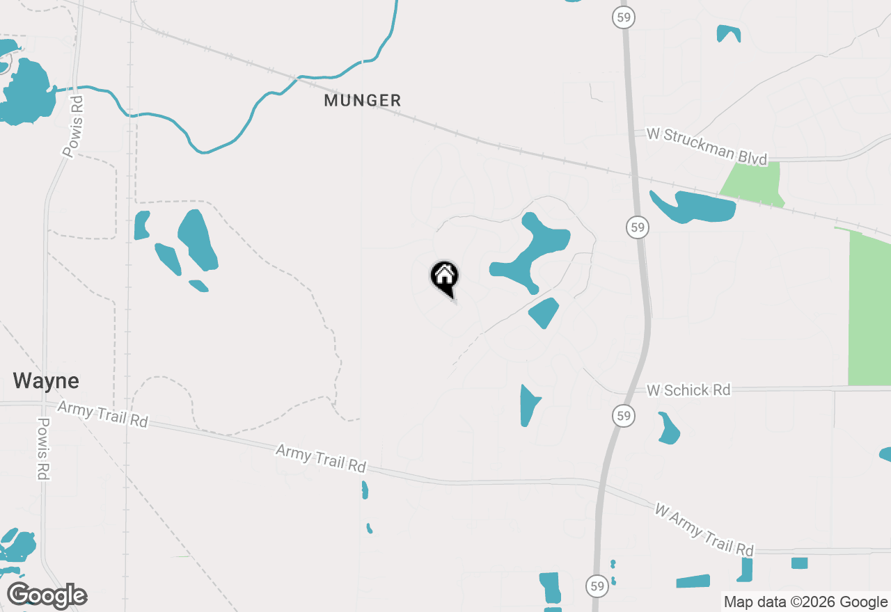 Map of 1429 Eastgate Lane, Bartlett, IL 60103
