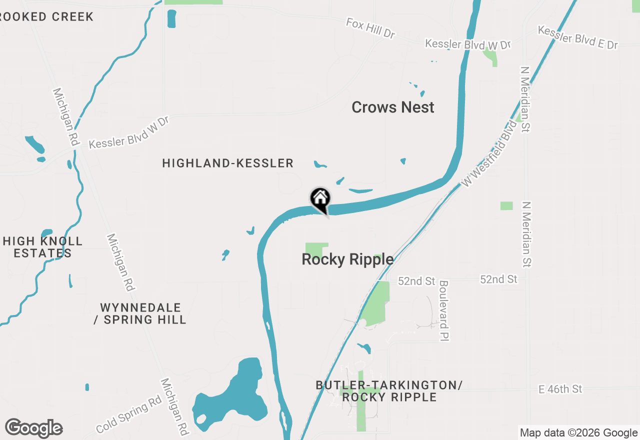 Map of 812 W 54th Street, Indianapolis, IN 46208