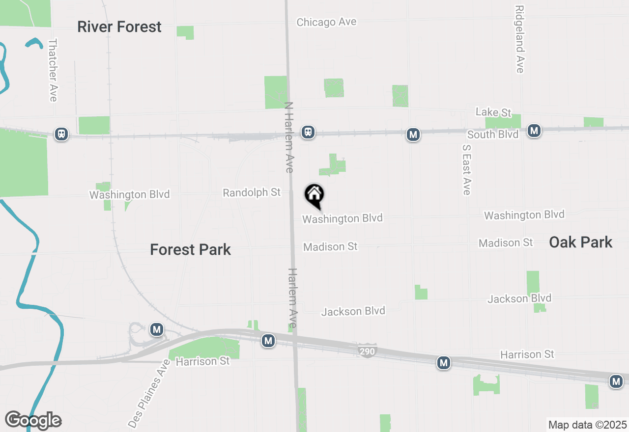 Map of 1116 Washington Boulevard #106, Oak Park, IL 60302