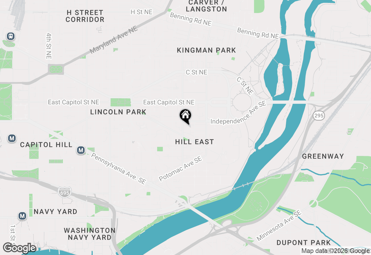 Map of 1706 Bay Street Se, Washington, DC 20003