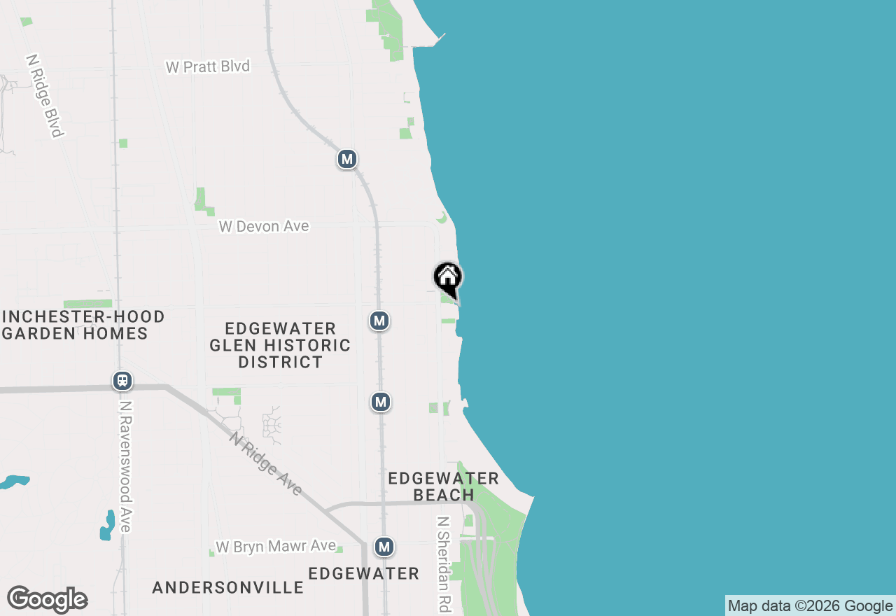 Map of 6171 N Sheridan Road #2104, Chicago, IL 60660