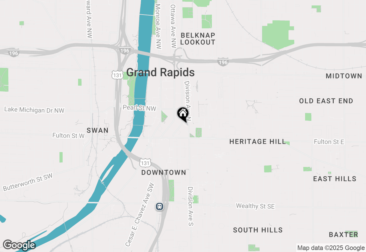 Map of 60 Monroe Center Street Nw #10C, Grand Rapids, MI 49503