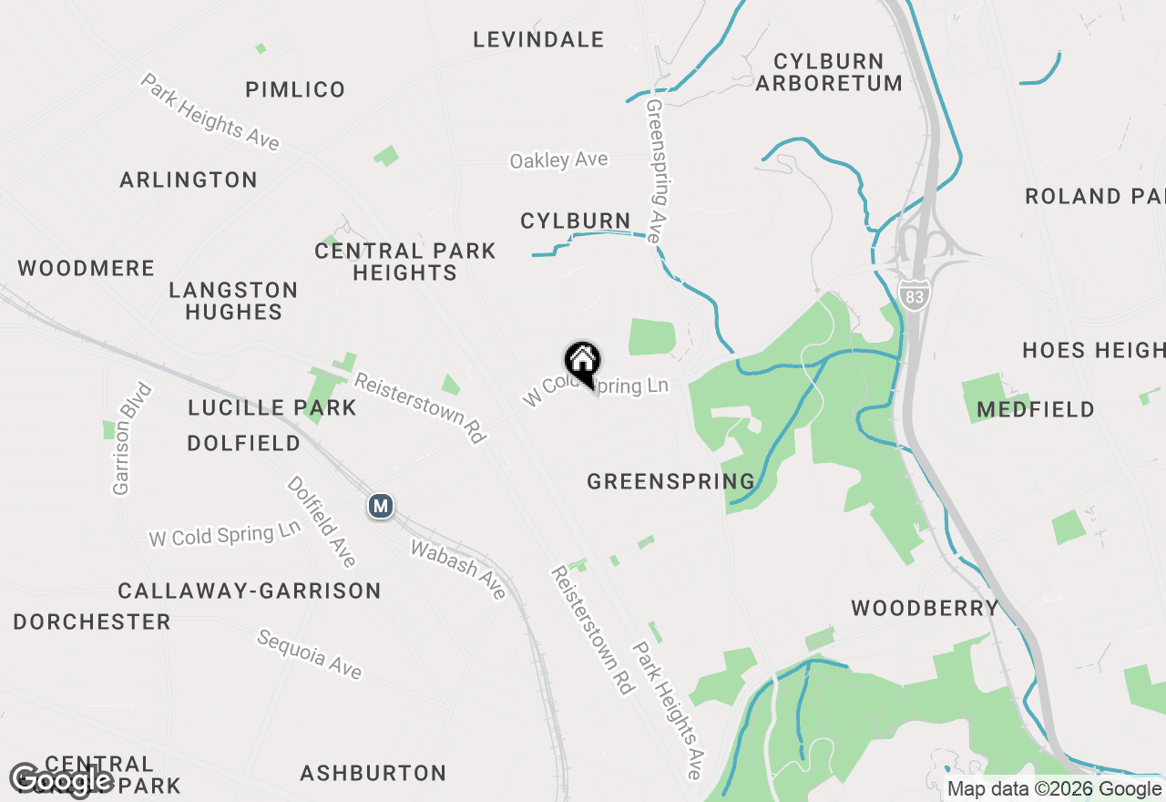 Map of 4429 Pall Mall Road, Baltimore, MD 21215