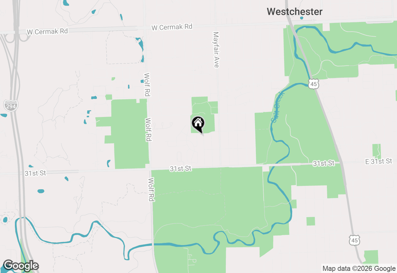 Map of 2861 Denton Court, Westchester, IL 60154