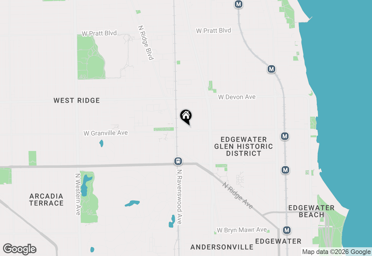 Map of 1750 W Granville Avenue #2A, Chicago, IL 60660