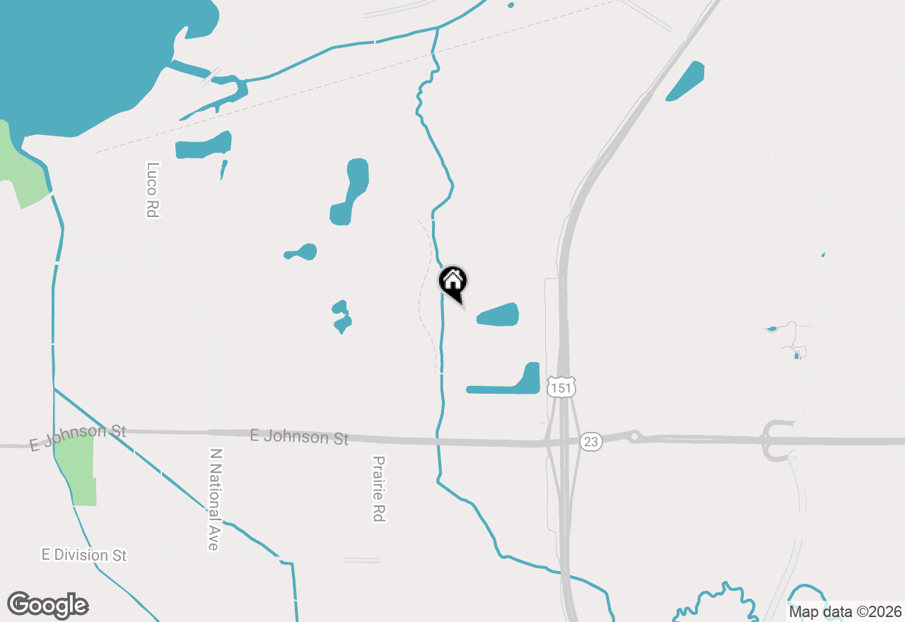 Map of 408 N Country Lane, Fond Du Lac, WI 54935