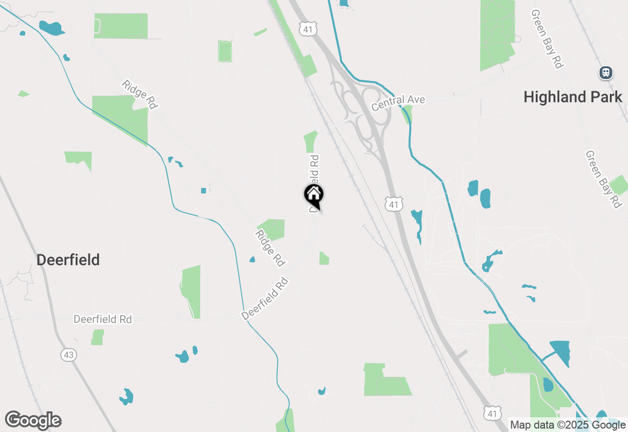 Map of 1717 Deerfield Road, Highland Park, IL 60035