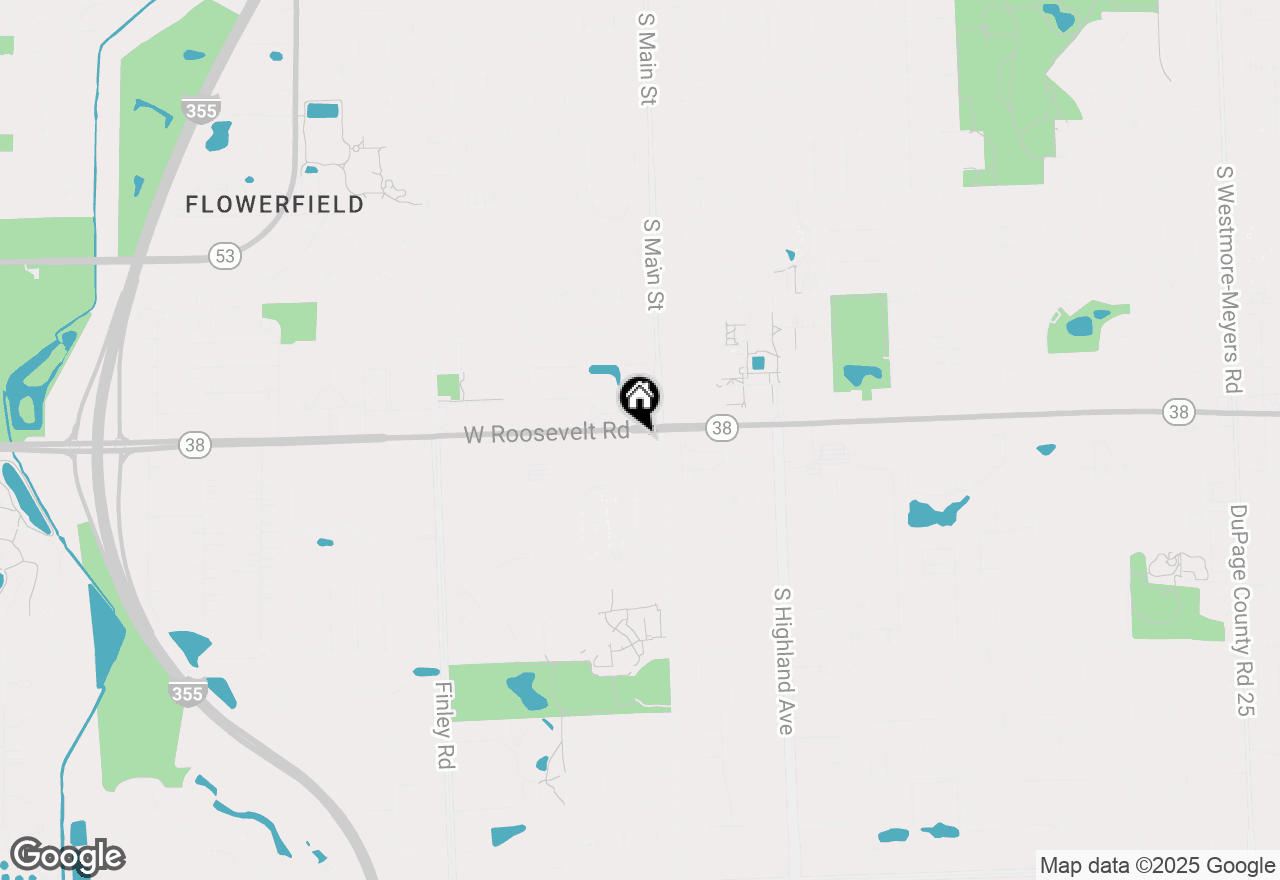 Map of 33 W Roosevelt Road, Lombard, IL 60148