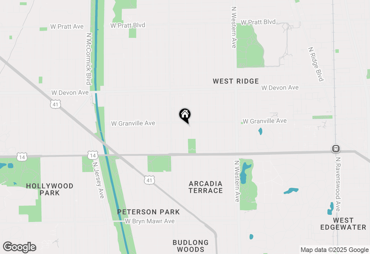 Map of 6144 N Washtenaw Avenue #1, Chicago, IL 60659