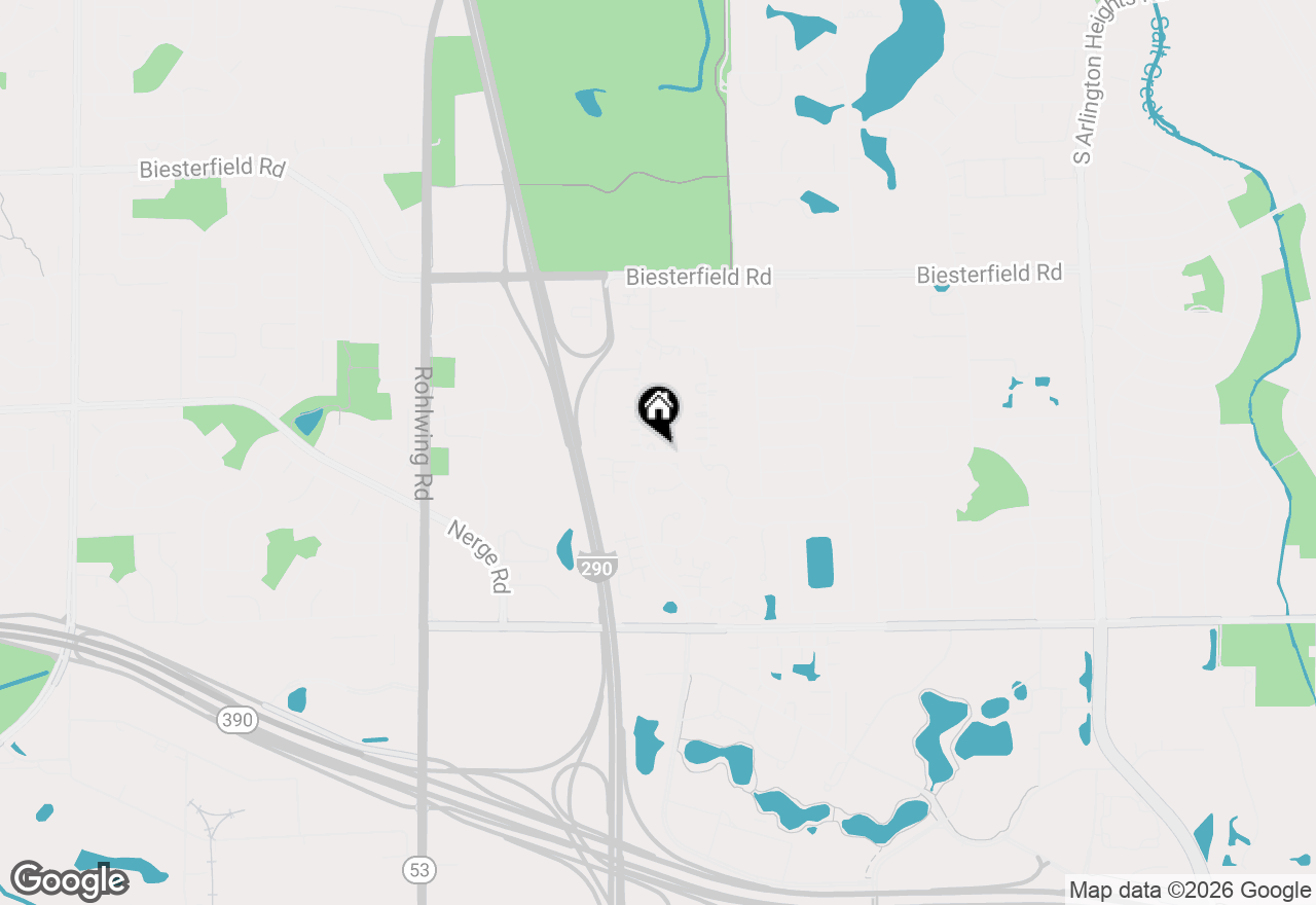 Map of 1164 Talbots Lane #A, Elk Grove Village, IL 60007