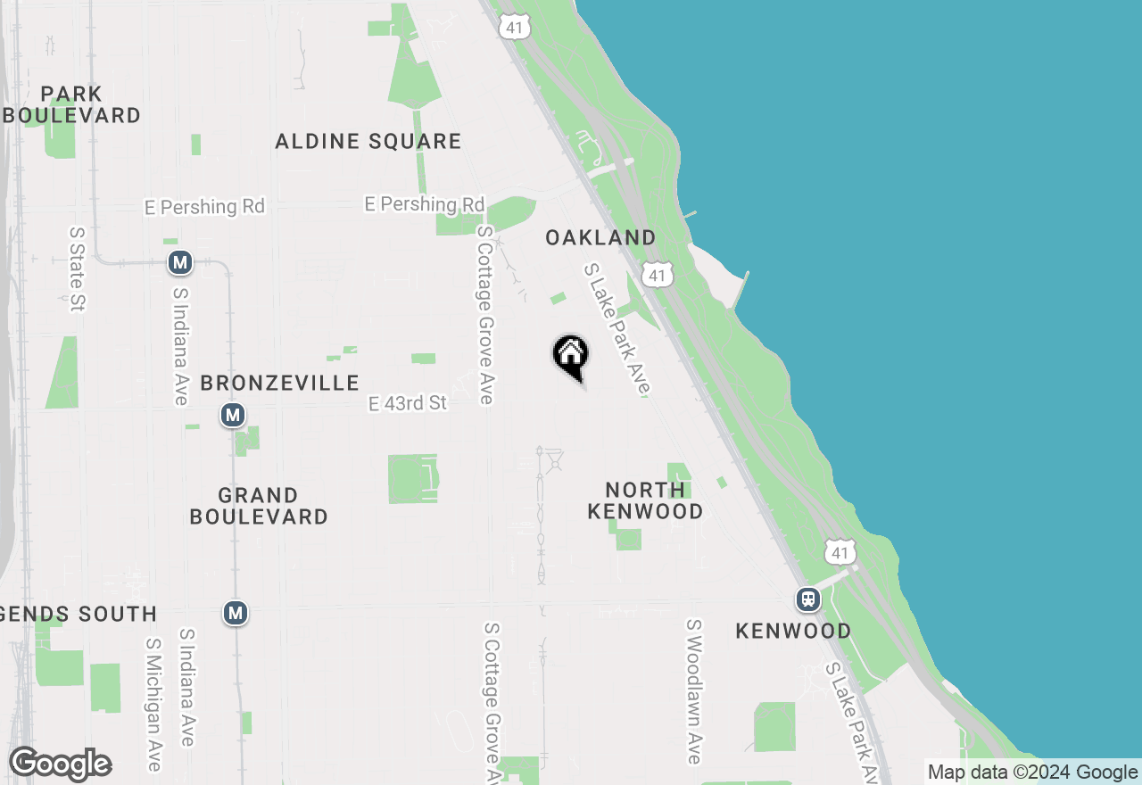 Map of 928 E 43rd Street #E, Chicago, IL 60653
