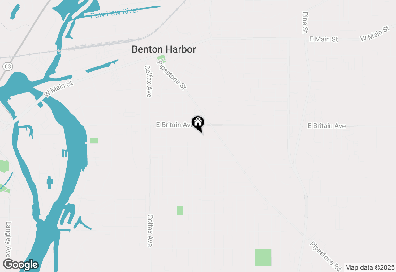 Map of 562 Columbus Avenue, Benton Harbor, MI 49022