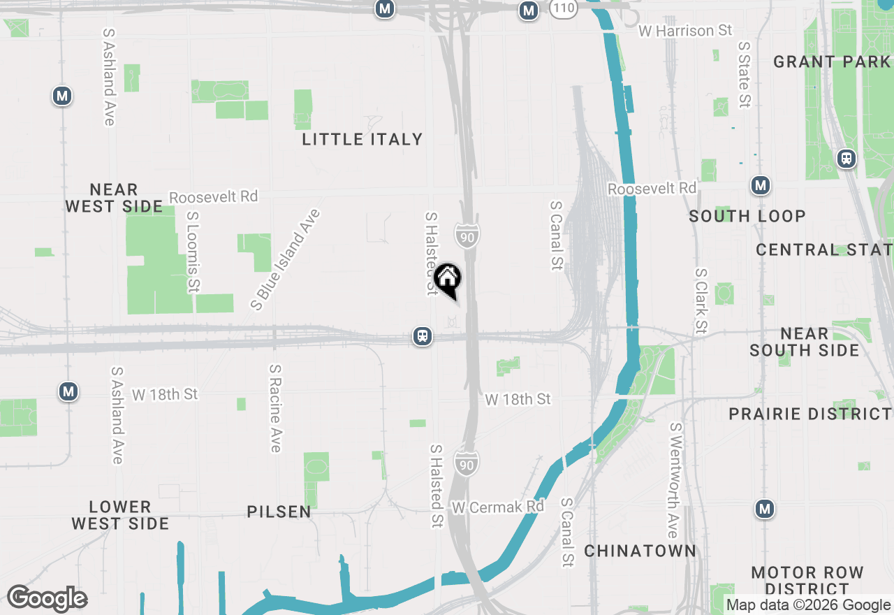 Map of 1456 S Emerald Avenue, Chicago, IL 60607