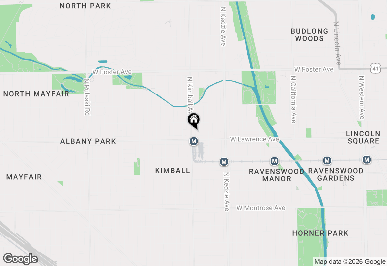 Map of 4823 N Kimball Avenue #2, Chicago, IL 60625