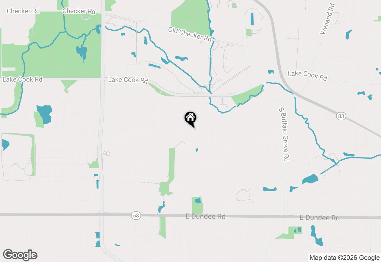 Map of 317 Cottonwood Road, Buffalo Grove, IL 60089