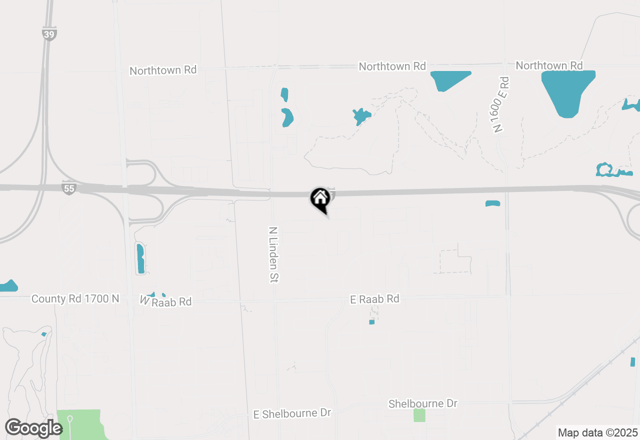 Map of 416 Bobwhite Way, Normal, IL 61761