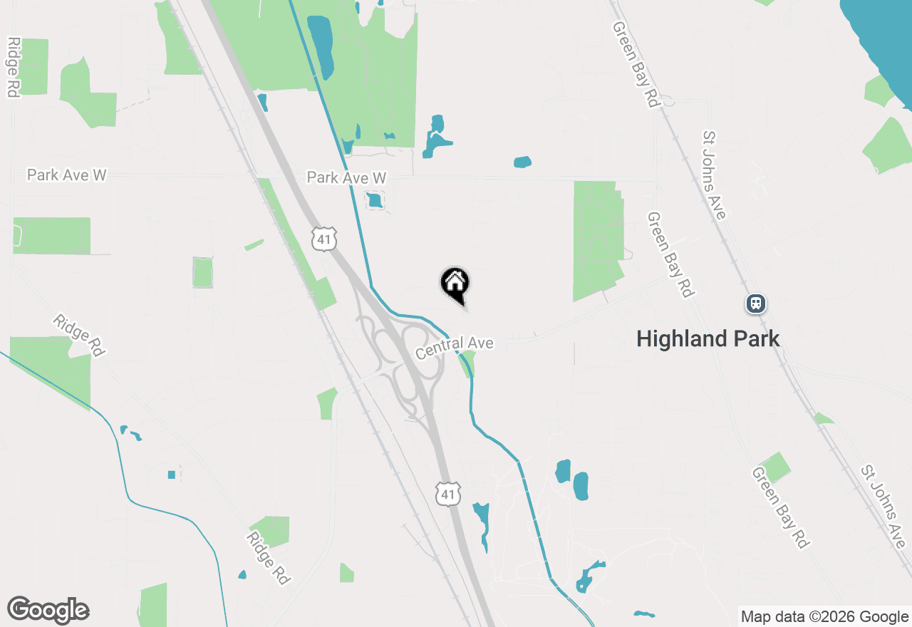 Map of 1202 Taylor Avenue, Highland Park, IL 60035