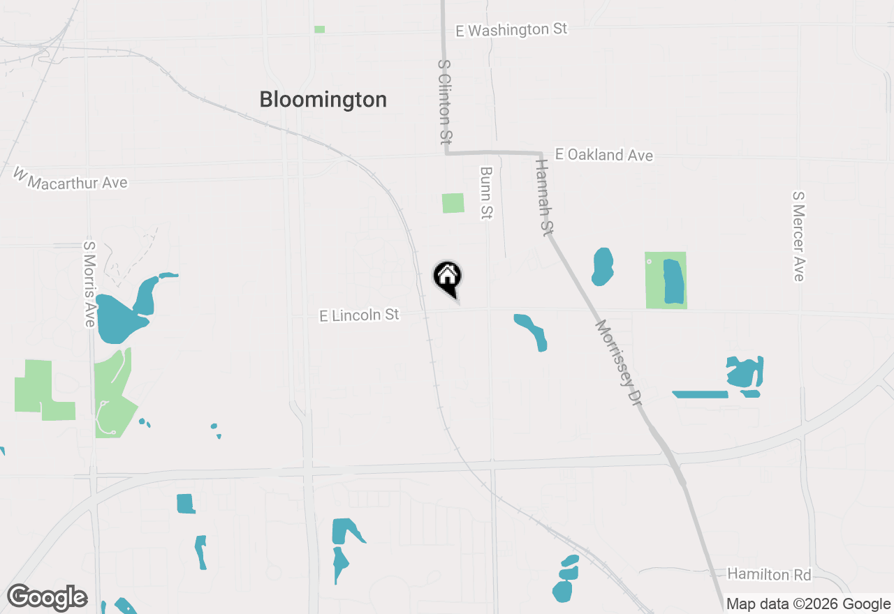 Map of 712 E Lincoln Street, Bloomington, IL 61701